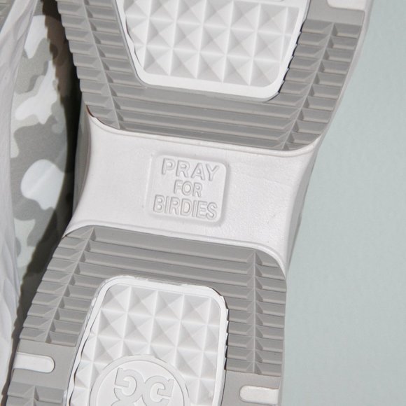 G/FORE Camo MG4+ Golf Shoes Mens 9.5 Snow Grey Waterproof - Picture 7 of 9